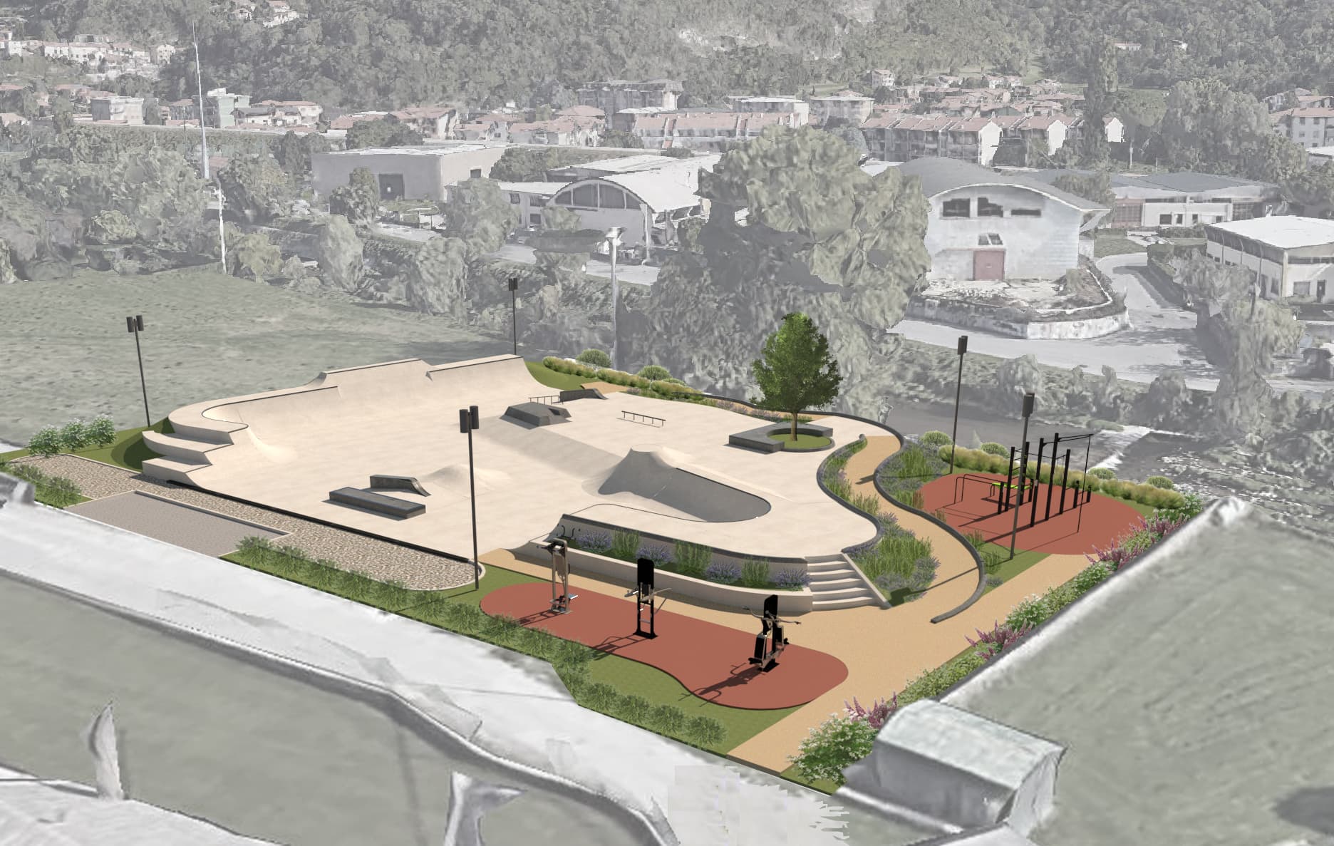 Progettazione skatepark PONTE LAMBRO 